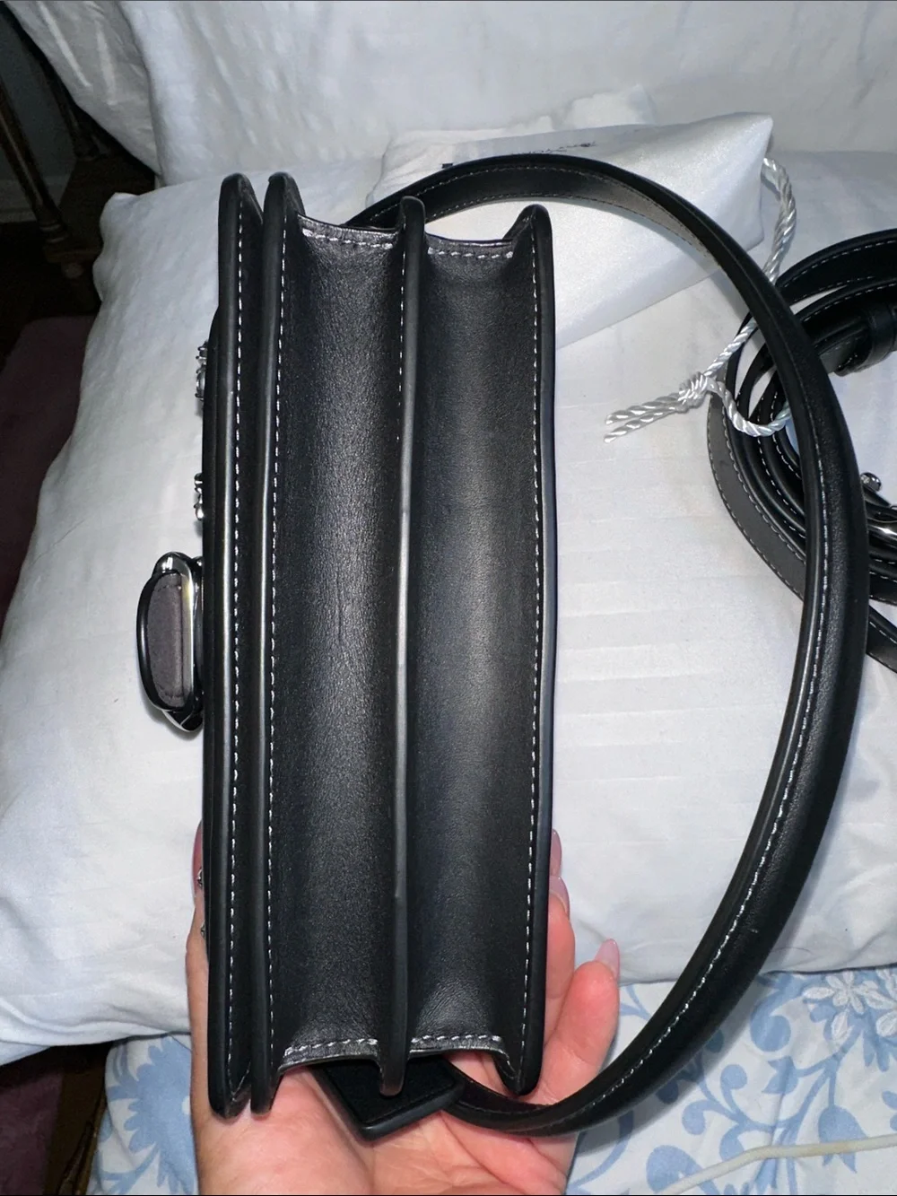COACH Tabby 20 Crystal Embellished Leather